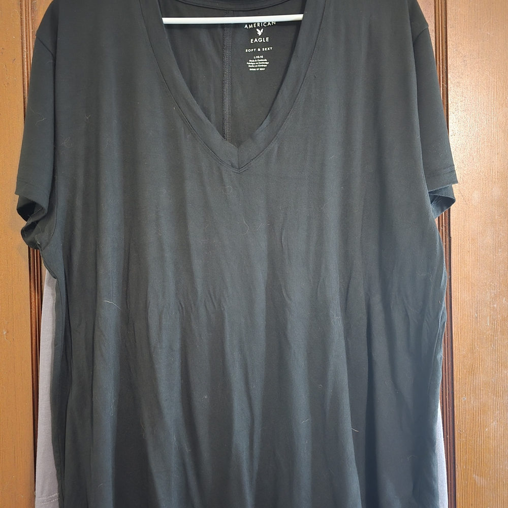 American Eagle Soft & Sexy Black Tee